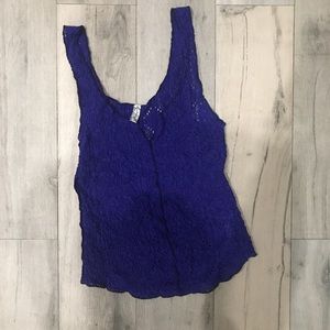 Free People Royal Blue Tank Top